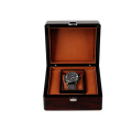 DS Wooden Black Edge High Gloss Band Hardware Front Buckle Wristwatch Gift Box